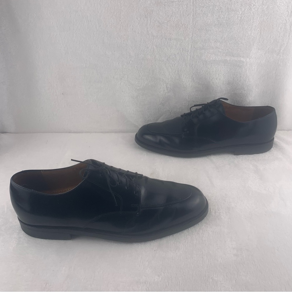 Cole Haan Black 5 Eye Lace Up Oxford Dress Shoes Smooth Leather Mens Size 9EE - Picture 9 of 14